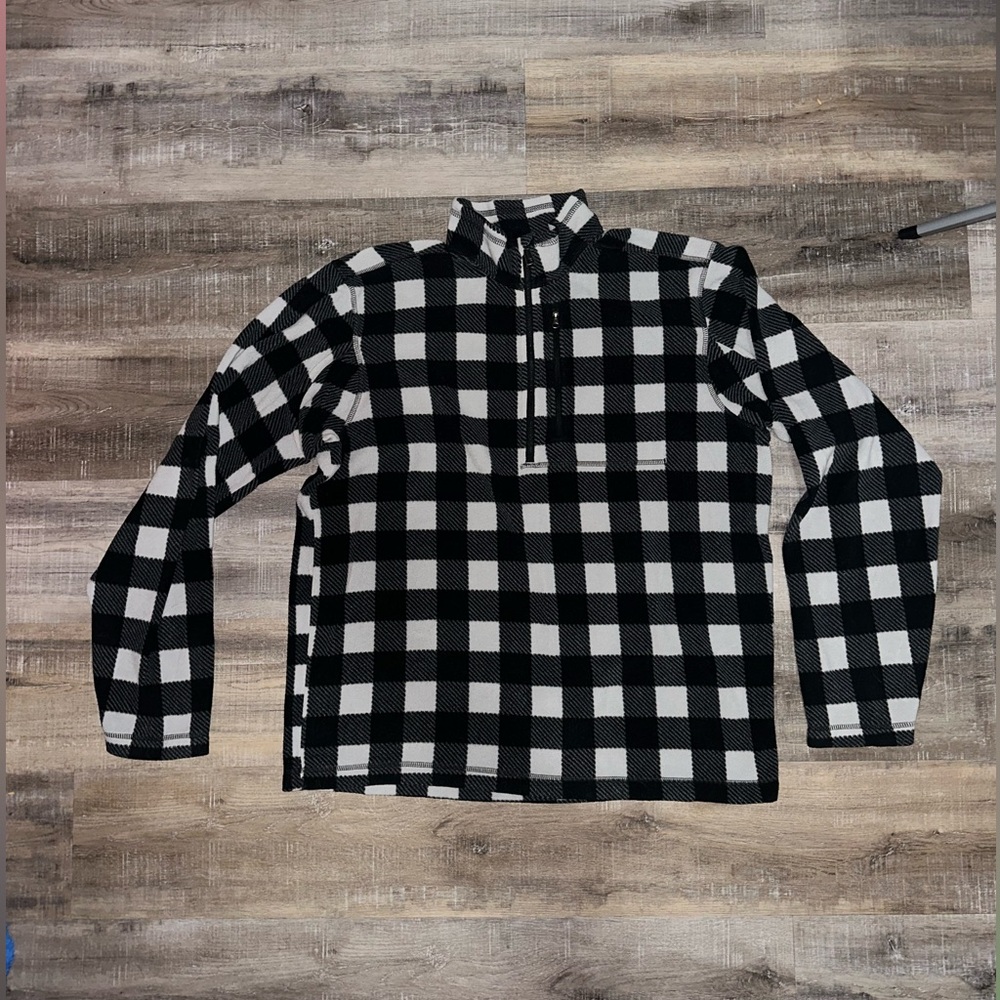 Duluth Trading Co. Plaid Quarter-Zip Pullover